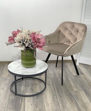 Стул GALE 360 град. поворот. BLUVEL-40 BEIGE, велюр/ черный каркас, М-City в Ишиме - ishim.mebel24.online | фото 2