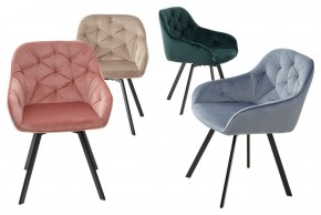 Стул GALE 360 град. поворот. BLUVEL-40 BEIGE, велюр/ черный каркас, М-City в Ишиме - ishim.mebel24.online | фото 3