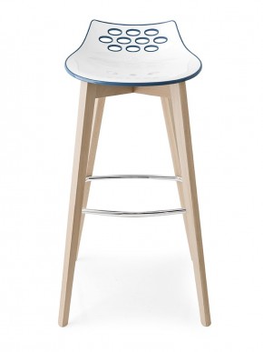 Стул JAM W CB/1487, ash.P12 smoke/ P799-P12P WHITE/ GLOSSY SKY BLUE в Ишиме - ishim.mebel24.online | фото