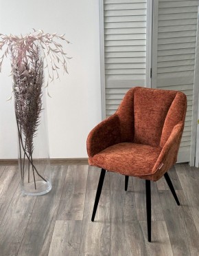 Стул REFLET 3018-09 терракотовый, шенилл / черный каркас, ®DISAUR в Ишиме - ishim.mebel24.online | фото 3