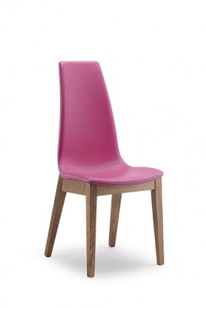 СТУЛ  SELLY, ASH WALNUT 167/ SOFT PIENO FIORE 275 FUSSIA с черн.строчкой в Ишиме - ishim.mebel24.online | фото