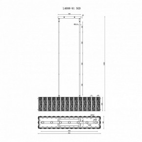 Светильник на штанге iLamp Panorama L4688-91 SGD в Ишиме - ishim.mebel24.online | фото 2