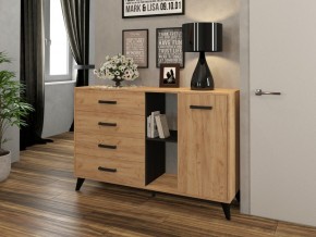СВЕТЛАНА Комод-тумба  (дуб золотой/венге) в Ишиме - ishim.mebel24.online | фото
