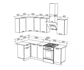 ТЕХНО Кухонный гарнитур угловой 1,8х1,1 м Компоновка №6 в Ишиме - ishim.mebel24.online | фото 4