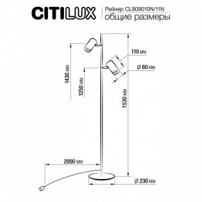 Торшер Citilux Twin CL809010N в Ишиме - ishim.mebel24.online | фото 5