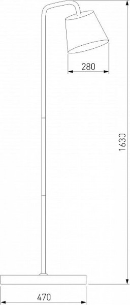 Торшер Eurosvet Montero 01135/1 черный в Ишиме - ishim.mebel24.online | фото 2