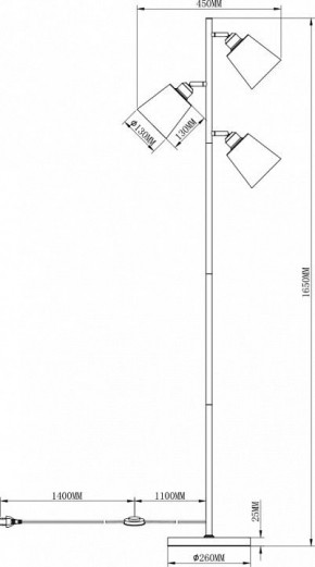 Торшер Moderli Floor V3050-3F в Ишиме - ishim.mebel24.online | фото 3