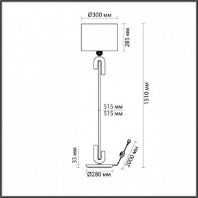 Торшер Odeon Light Bagel 5410/1FA в Ишиме - ishim.mebel24.online | фото 2