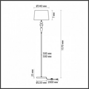 Торшер Odeon Light Homi 5040/1F в Ишиме - ishim.mebel24.online | фото 4