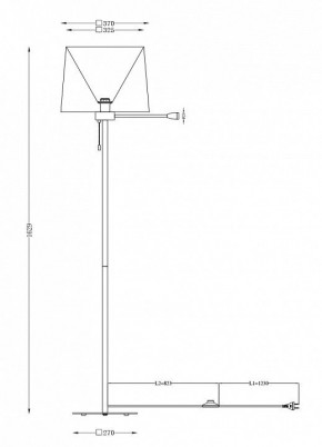 Торшер с подсветкой Maytoni Farel Z001FL-L3W-1B в Ишиме - ishim.mebel24.online | фото