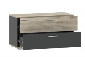 Тумба для обуви НМ 013.25 "Санти" (Антрацит/Крафт Серый) в Ишиме - ishim.mebel24.online | фото 2