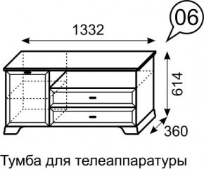 Тумба для телеаппаратуры Венеция 6 бодега в Ишиме - ishim.mebel24.online | фото 3