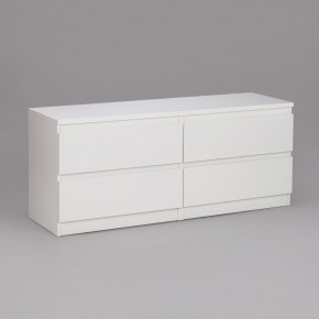 Тумба КАСТОР длинная с четырьмя ящиками, цвет белый в Ишиме - ishim.mebel24.online | фото