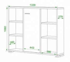 Тумба комбинированная Домино нельсон ПУ-60-2 в Ишиме - ishim.mebel24.online | фото 2