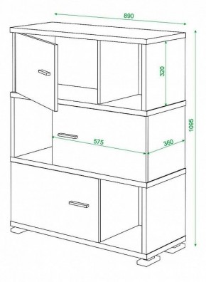 Тумба комбинированная Домино СБ-30/3 в Ишиме - ishim.mebel24.online | фото 3