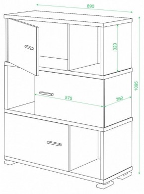 Тумба комбинированная Домино СБ-30/3 в Ишиме - ishim.mebel24.online | фото 3