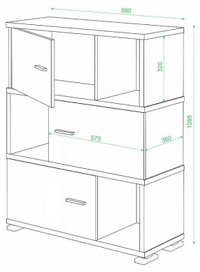 Тумба комбинированная СБ-30/3 в Ишиме - ishim.mebel24.online | фото 2