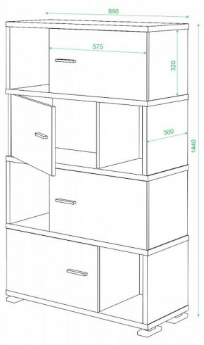 Тумба комбинированная СБ-30/4 в Ишиме - ishim.mebel24.online | фото 2