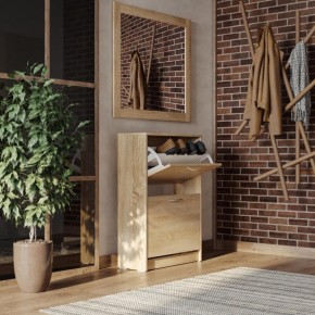 Тумба ОРИОН с двумя полками для обуви, цвет Дуб Сонома в Ишиме - ishim.mebel24.online | фото 4
