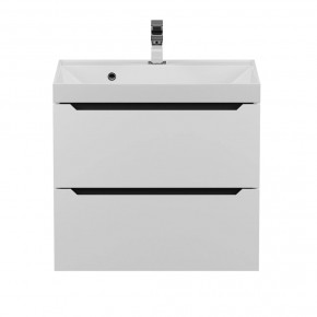 Тумба под раковину Uperwood Tanos 60 см, подвесная, белая/графит в Ишиме - ishim.mebel24.online | фото 8