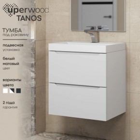 Тумба под раковину Uperwood Tanos 90 см, подвесная, белая матовая в Ишиме - ishim.mebel24.online | фото 6