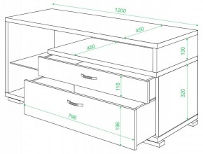 Тумба под ТВ Домино ТК-10М в Ишиме - ishim.mebel24.online | фото 2