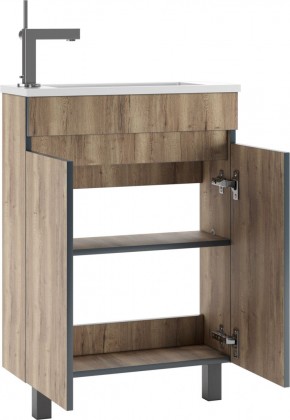 Тумба под умывальник "Modul 60"Dolche Dark без ящика Домино (DD5403T) в Ишиме - ishim.mebel24.online | фото 3