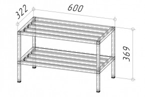 Тумба под вешалку Ригель 2 600 (Дуб золотой) в Ишиме - ishim.mebel24.online | фото 2