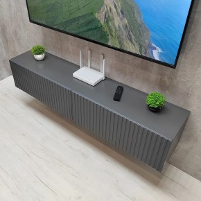 Тумба подвесная под ТВ LINES MTV1-MA 750 Темно-серый (Графит-M 10.1.25) в Ишиме - ishim.mebel24.online | фото 11