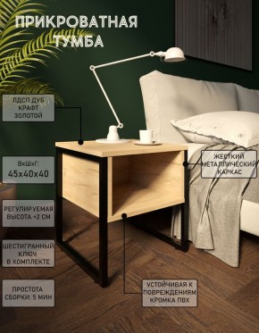 Тумба прикроватная с нишей "Лофт" (Лф.Т-1) в Ишиме - ishim.mebel24.online | фото 4