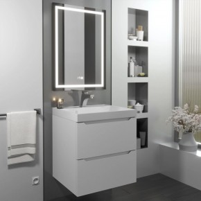 Тумба с раковиной Uperwood Tanos 50 см, подвесная, белая матовая в Ишиме - ishim.mebel24.online | фото