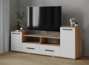 Тумба ТВ Парус-2 дуб крафт золотой/белый в Ишиме - ishim.mebel24.online | фото