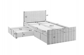 ТВИКС Кровать с ящиками 900 в Ишиме - ishim.mebel24.online | фото 3