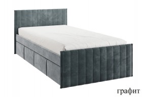 ТВИКС Кровать с ящиками 900 (графит) в Ишиме - ishim.mebel24.online | фото