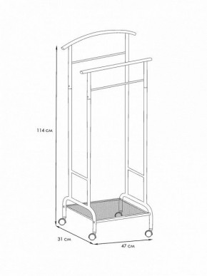 Вешалка для костюма Римини 2М в Ишиме - ishim.mebel24.online | фото 4