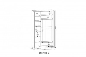 ВИНТЕР 3 Шкаф 3-х створчатый в Ишиме - ishim.mebel24.online | фото 2