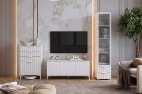 ЗЕФИР Гостиная К1 (белое дерево/белый муар) в Ишиме - ishim.mebel24.online | фото