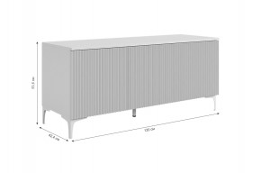 ЗЕФИР Гостиная К2 (белое дерево/черный муар) в Ишиме - ishim.mebel24.online | фото 4