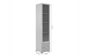 ЗЕФИР Гостиная К2 (белое дерево/черный муар) в Ишиме - ishim.mebel24.online | фото 6