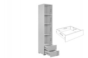 ЗЕФИР Гостиная К2 (белое дерево/черный муар) в Ишиме - ishim.mebel24.online | фото 7